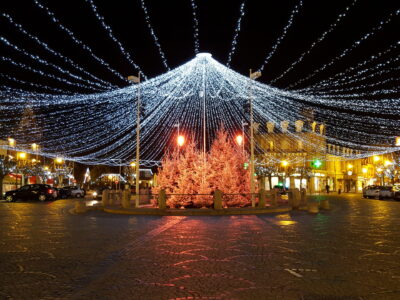 Christmas Lights in Place De Morny, Deauville